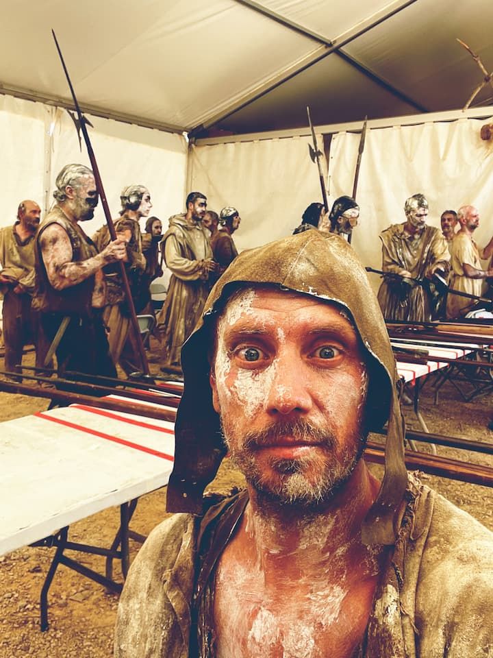 Sergio Chernykh en el rodaje de «Nero»