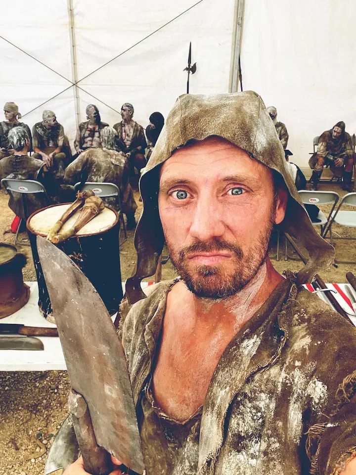 Sergio Chernykh en el rodaje de «Nero»