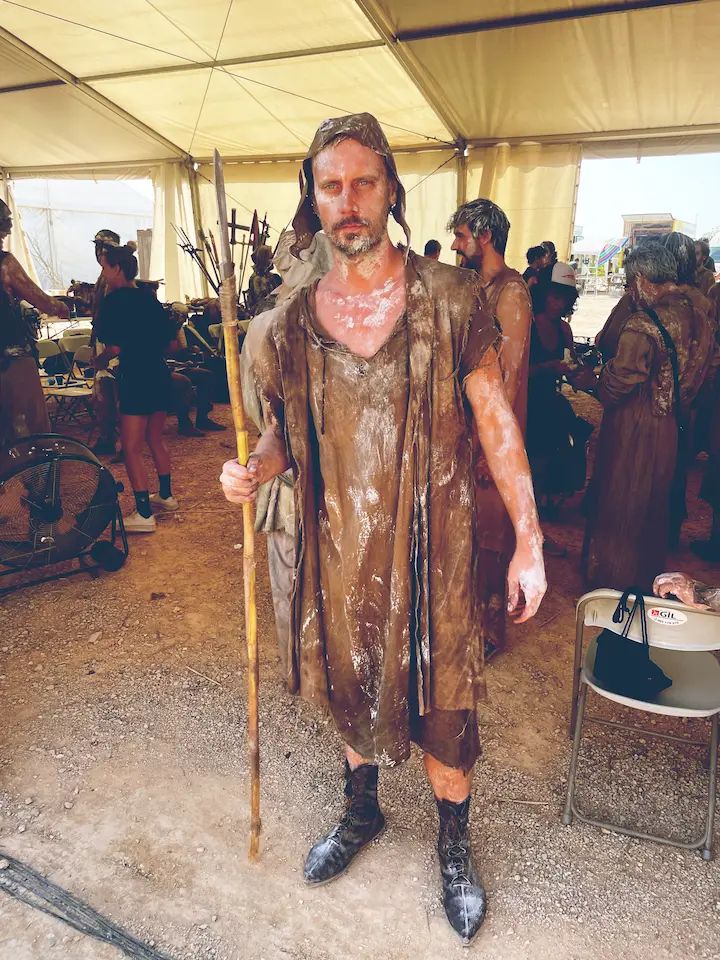 Sergio Chernykh en el rodaje de «Nero»